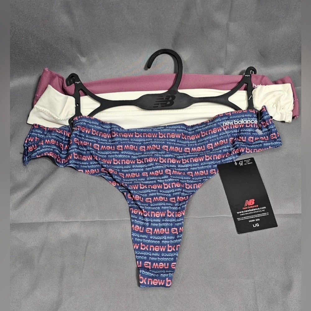 New Balance 3-pack thong panties size Large New